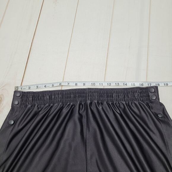 Vintage Nike tear away snap leg black straight track pants Y2k - Picture 5 of 8